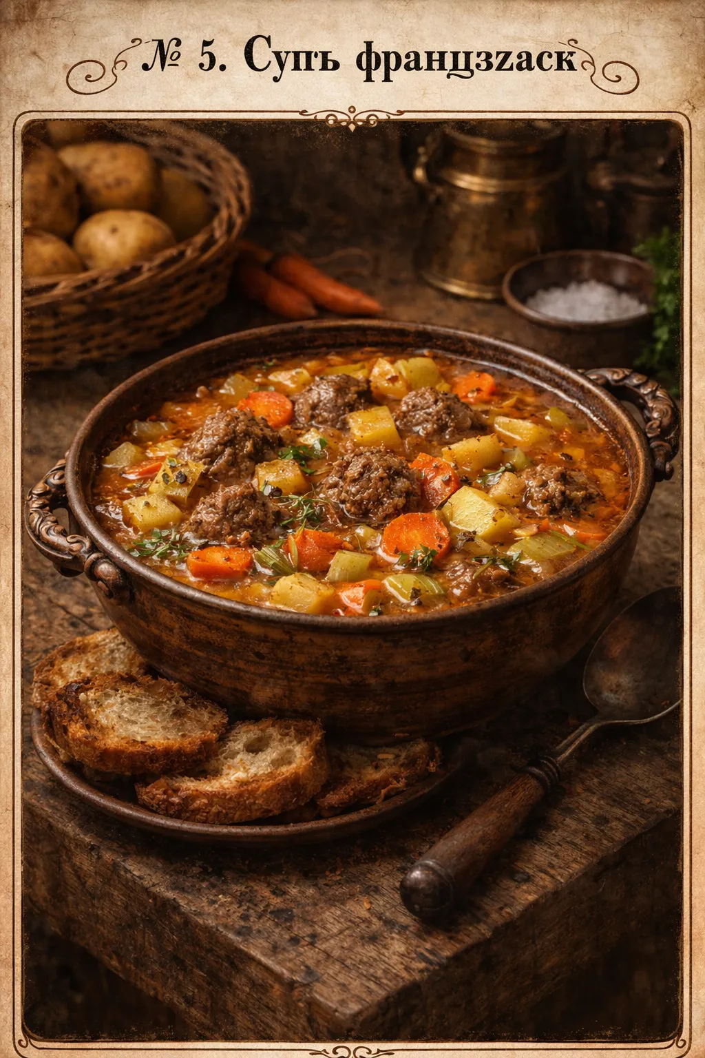 French Soup old Romanian recipe